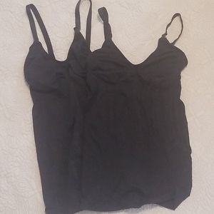 2 clip down nursing tanks.